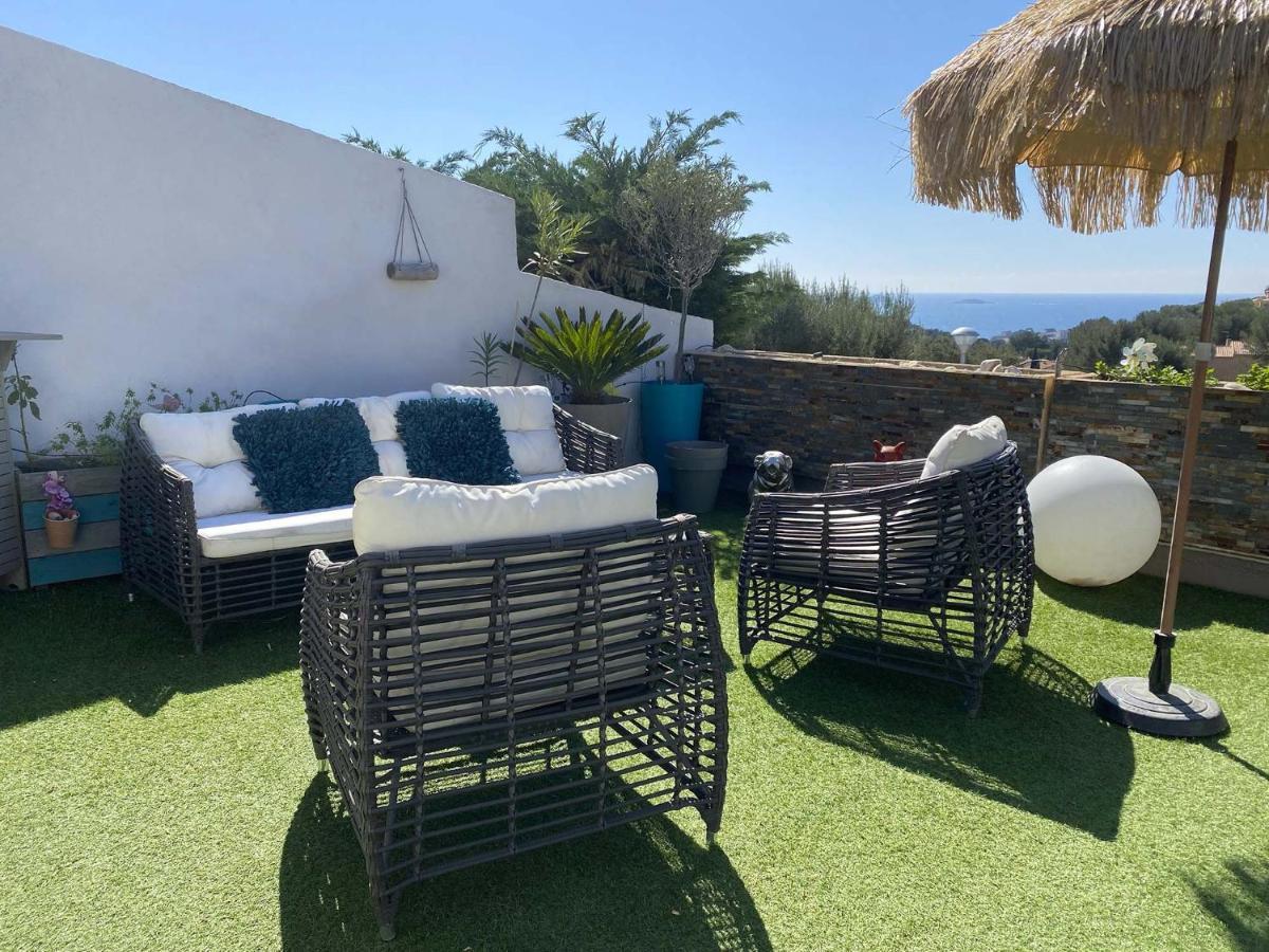 Vuemer Bandol - Grande Terrasse De 45M2 Vue Mer Piscine Parking Exterior foto